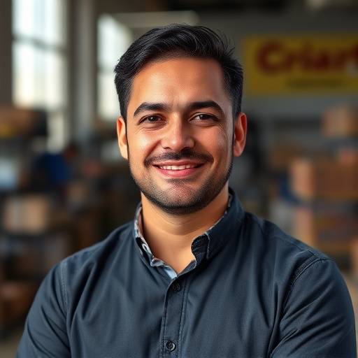 Foto de Rafael Almeida, Gerente de Produ√§√£o da Criarte Mobili√°rio.