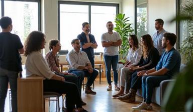 Equipe Pulsar reunida no escritório de São Paulo